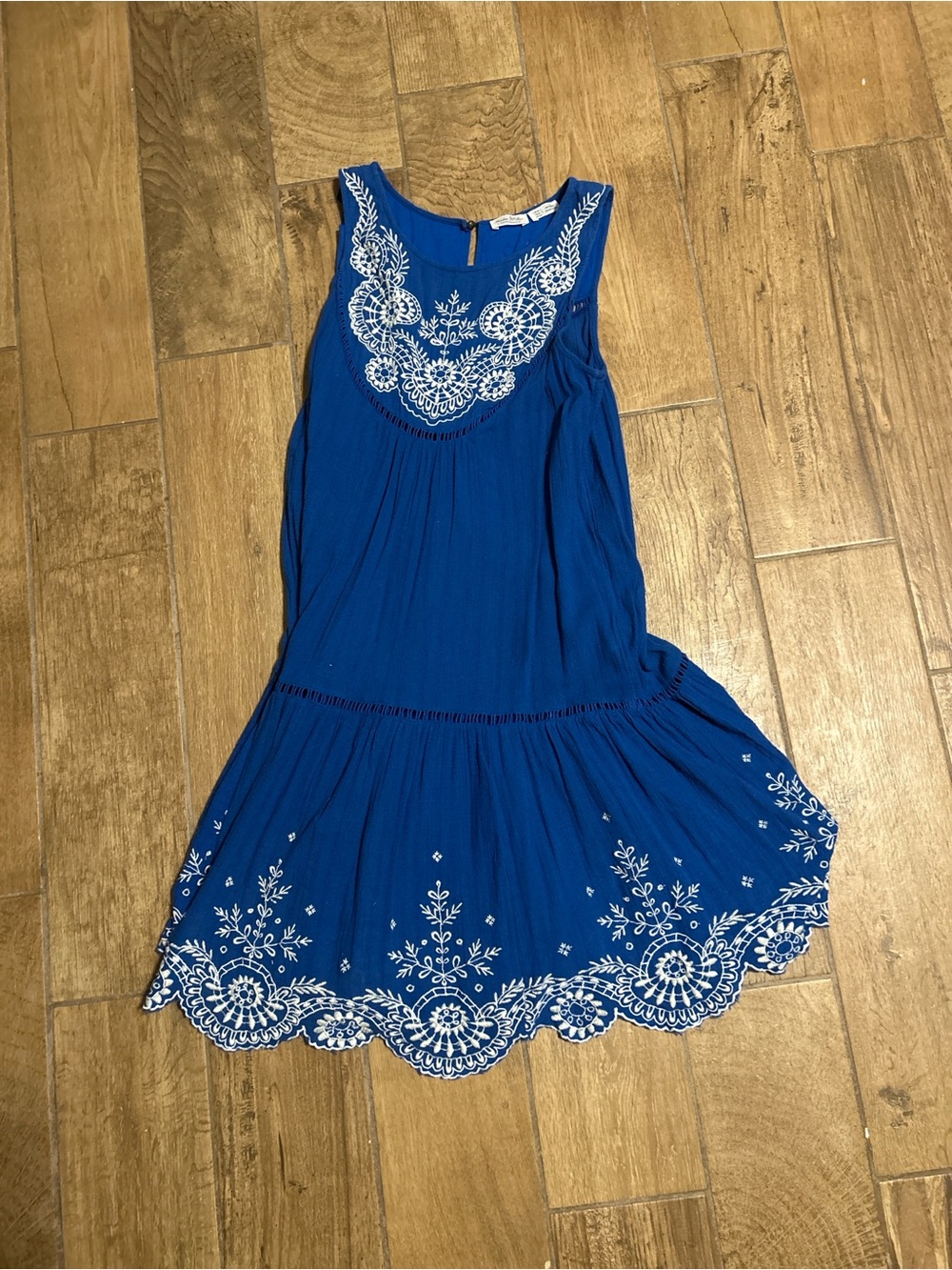 Meadow Rue Embroidered Sleeveless Dress